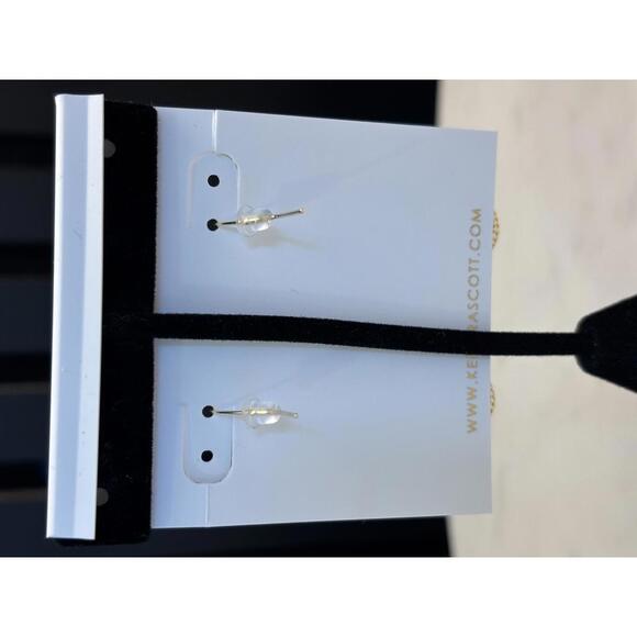 Kendra Scott Multicolor Dangle Earrings with Gold Frame - Picture 2 of 2